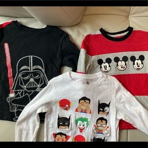 Gap kids Star Wars and Mickey Mouse shirt size 5T